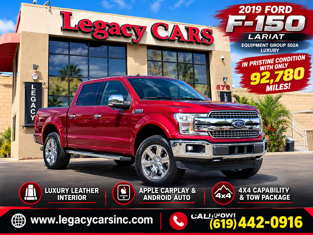 Used 2019 Ford F150 Lariat w/ Equipment Group 502A Luxury AWD/4WD image 2
