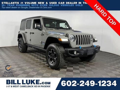 Certified 2023 Jeep Wrangler Unlimited Rubicon 4xe w/ Steel Bumper Group AWD/4WD image 1