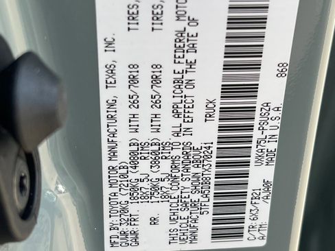 New 2026 Toyota Tundra SR5 w/ TRD Off-Road Package image 21