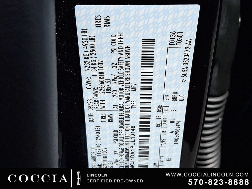 Certified 2023 Lincoln Corsair AWD image 26