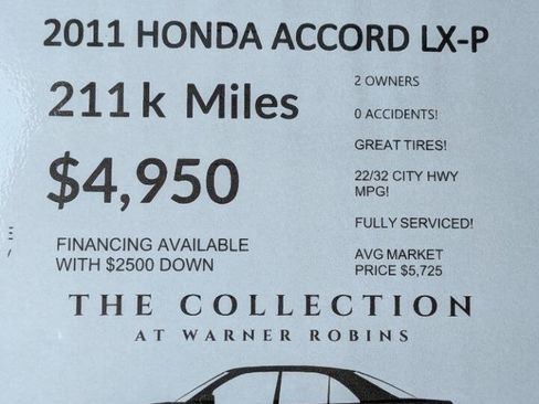 Used 2011 Honda Accord LX-P image 2
