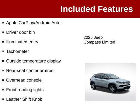 Used 2025 Jeep Compass Limited AWD/4WD image 4