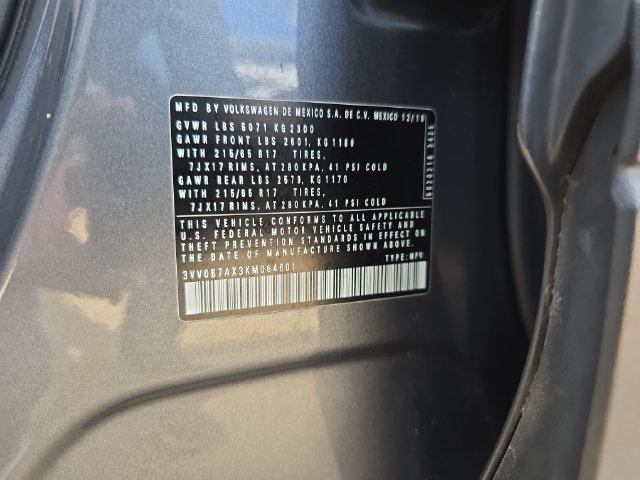 Used 2019 Volkswagen Tiguan S w/ Driver Assistance Package AWD/4WD image 36