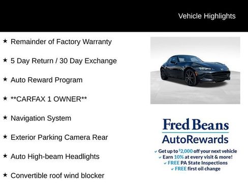 Used 2025 MAZDA MX-5 Miata RF Grand Touring RWD image 5