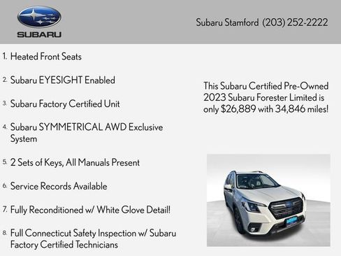 Certified 2023 Subaru Forester Limited image 2
