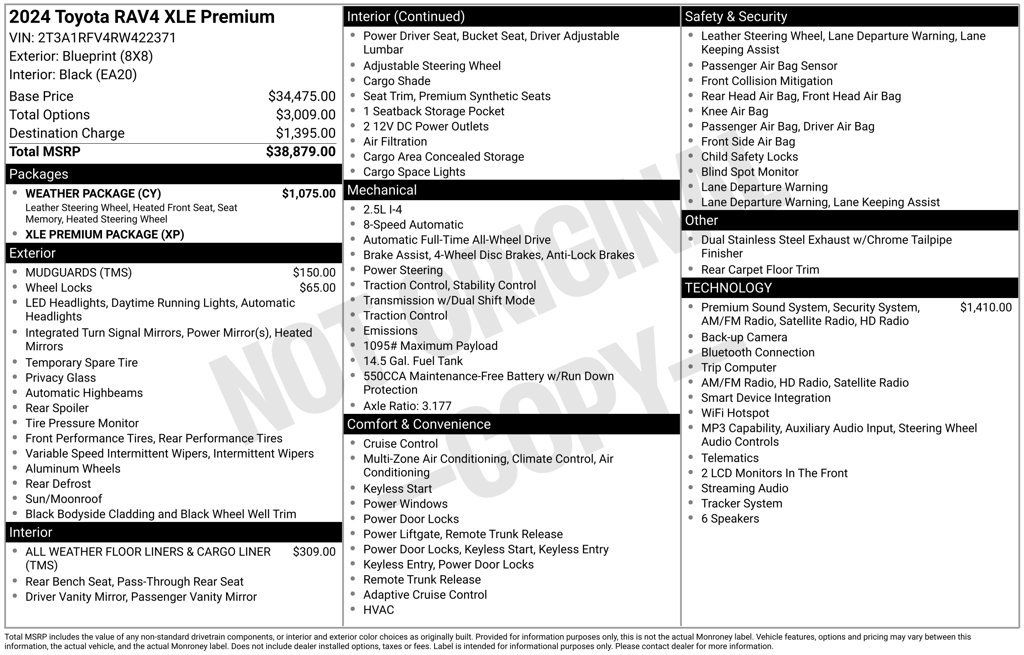 Certified 2024 Toyota RAV4 XLE Premium w/ Weather Package AWD/4WD image 29