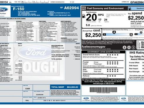 Used 2016 Ford F150 Lariat w/ Equipment Group 502A Luxury RWD image 28