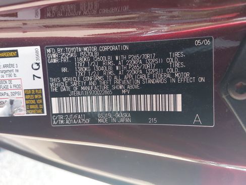 Used 2007 Toyota FJ Cruiser 4WD w/ Upgrade Pkg 1 image 32