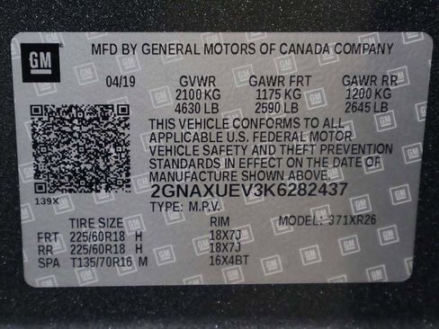 Used 2019 Chevrolet Equinox LT AWD/4WD image 42