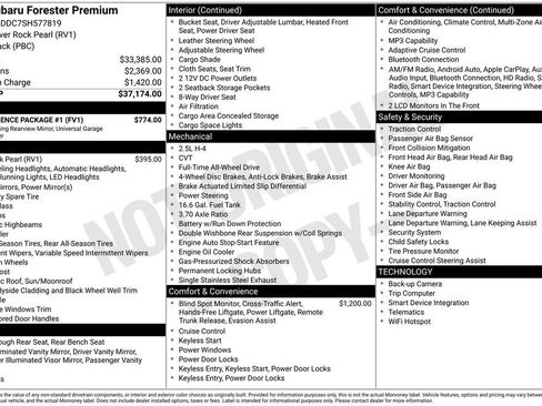 Used 2025 Subaru Forester Premium w/ Convenience Package #1 image 33
