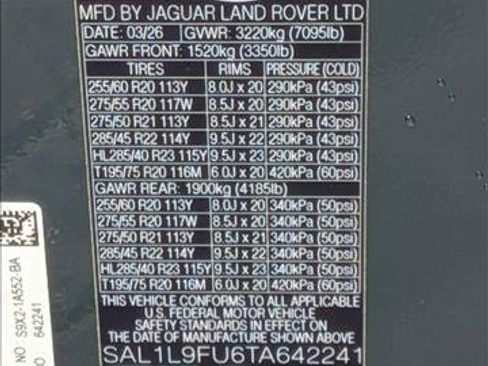 New 2026 Land Rover Range Rover Sport Dynamic SE AWD/4WD image 17