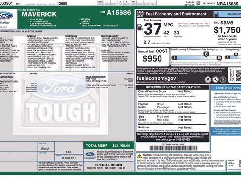 Used 2022 Ford Maverick XL FWD image 33