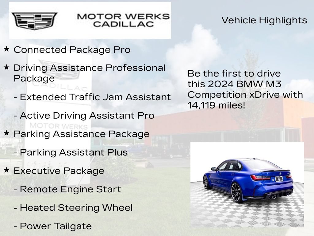 Used 2024 BMW M3 Competition w/ Executive Package AWD/4WD image 13