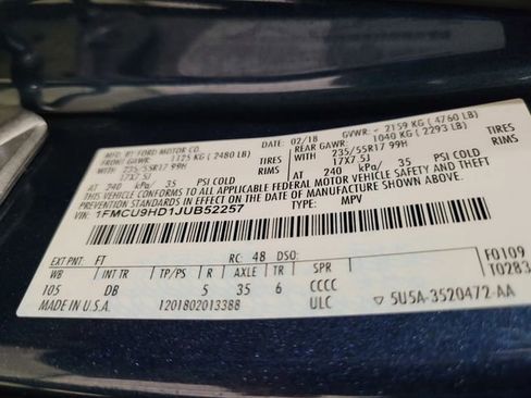 Used 2018 Ford Escape SEL w/ Ford Safe & Smart Package image 44