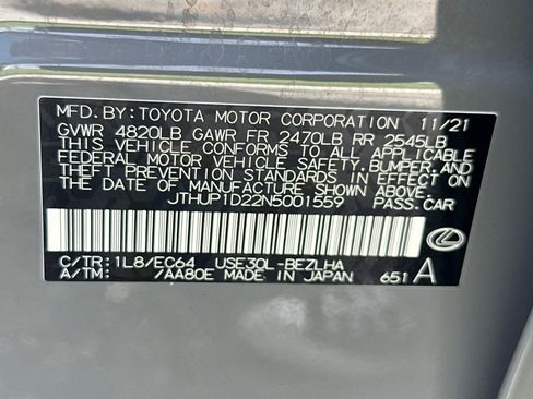 Certified 2022 Lexus IS 500 w/ Accessory Package image 39