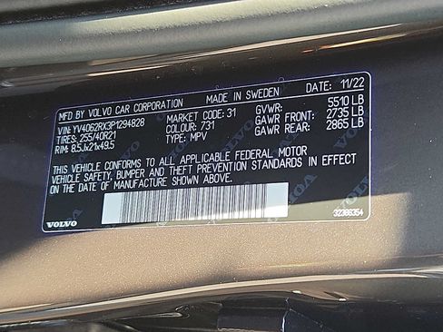 Certified 2023 Volvo XC60 B6 Ultimate w/ Protection Package Premier AWD/4WD image 26
