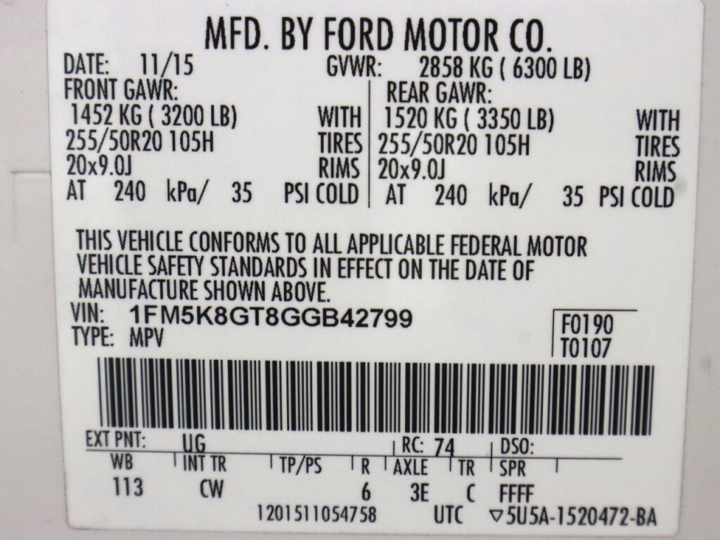 Used 2016 Ford Explorer Sport w/ Equipment Group 401A AWD/4WD image 49
