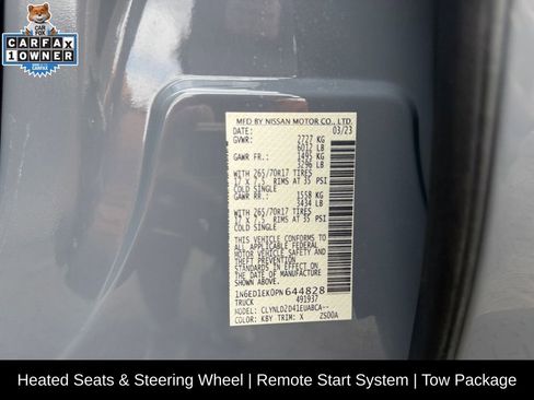 Used 2023 Nissan Frontier PRO-4X w/ Pro Convenience Package AWD/4WD image 24
