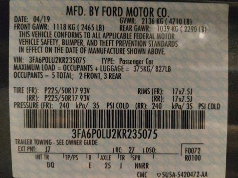 Used 2019 Ford Fusion SE image 33