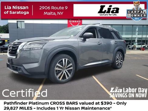 Certified 2023 Nissan Pathfinder Platinum w/ Cargo Package AWD/4WD image 1