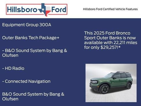 Certified 2025 Ford Bronco Sport Outer Banks w/ Outer Banks Tech Package+ AWD/4WD image 5