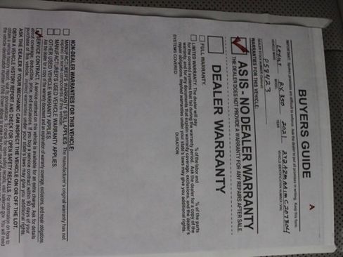 Used 2021 Lexus RX 350 FWD image 39