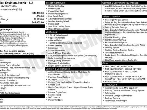 Used 2023 Buick Envision Avenir AWD/4WD image 5