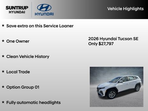 Used 2026 Hyundai Tucson SE AWD/4WD image 8