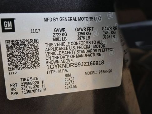 Used 2018 Cadillac XT5 Luxury w/ LPO, Black Ice Package AWD/4WD image 44