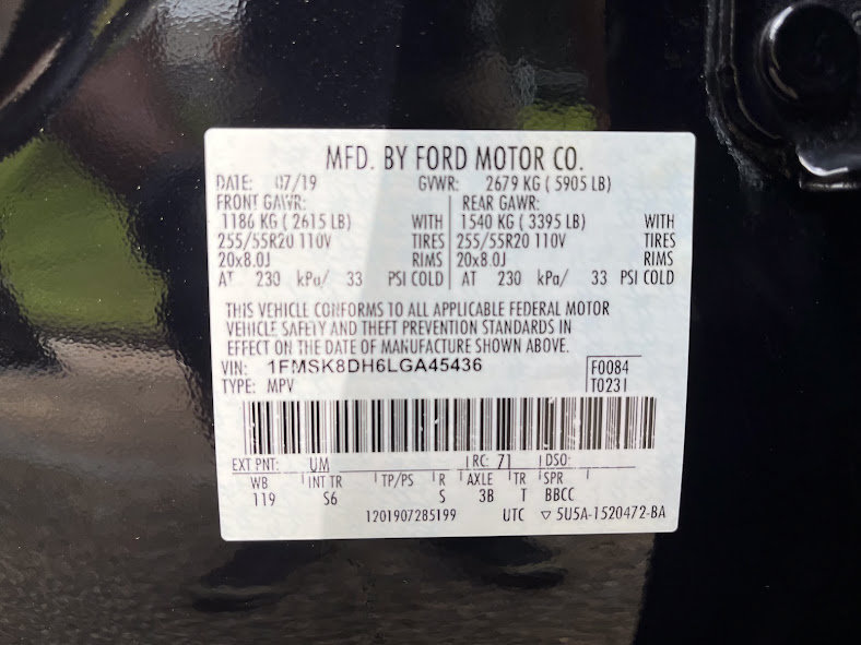 Used 2020 Ford Explorer XLT w/ Equipment Group 202A AWD/4WD image 7