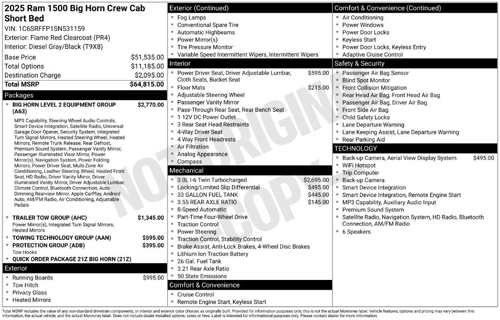 Used 2025 RAM 1500 Big Horn AWD/4WD image 9