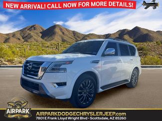 Used 2021 Nissan Armada Platinum w/ Captain's Chairs Package AWD/4WD video 1