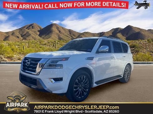Used 2021 Nissan Armada Platinum w/ Captain's Chairs Package AWD/4WD image 1