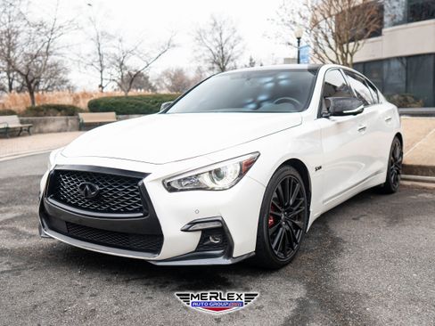 Used 2018 INFINITI Q50 Red Sport 400 w/ Sensory Package (Sport) image 3