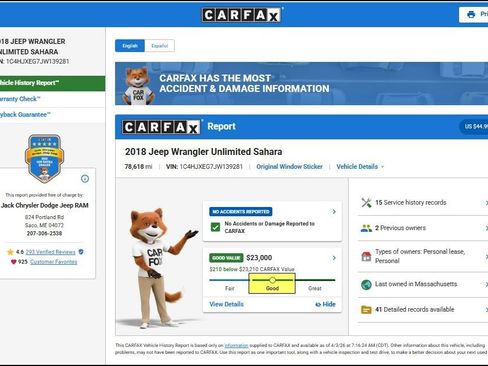 Used 2018 Jeep Wrangler Unlimited Sahara image 12