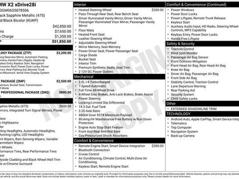 Used 2025 BMW X2 xDrive28i w/ Technology Package AWD/4WD image 2