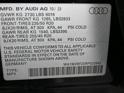Used 2024 Audi Q4 e-tron Prestige w/ Black Optic Package image 42