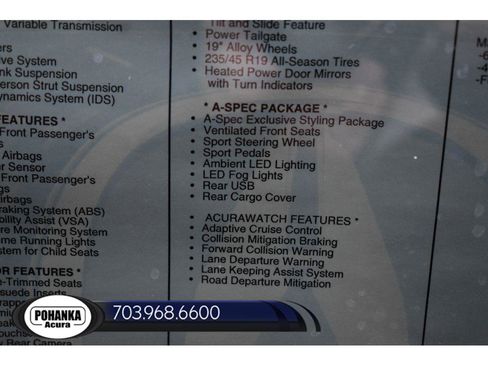 New 2025 Acura ADX A-Spec image 37