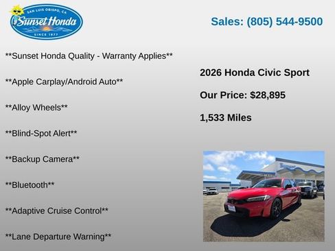 Used 2026 Honda Civic Sport image 5