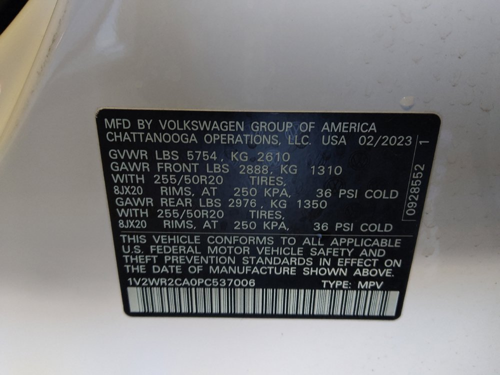 Used 2023 Volkswagen Atlas SE w/ Black Wheel Package FWD image 33