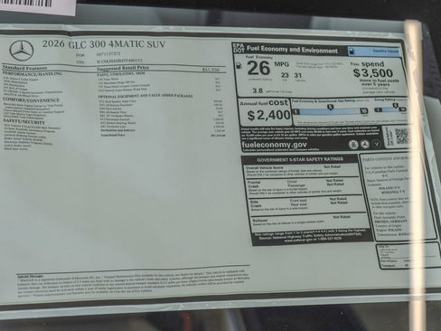 New 2026 Mercedes-Benz GLC 300 4MATIC image 36