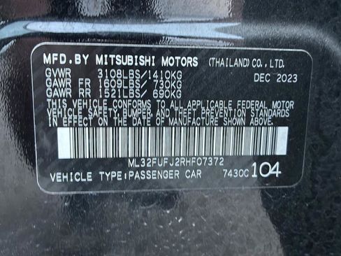 Used 2024 Mitsubishi Mirage G4 ES FWD image 29