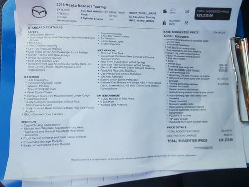 Used 2016 MAZDA MAZDA6 Touring w/ Touring Technology Package image 25