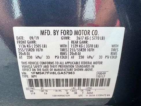 Used 2020 Ford Explorer Limited RWD image 35