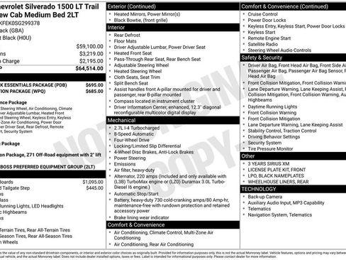 Used 2025 Chevrolet Silverado 1500 LT Trail Boss w/ LPO, Dark Essentials Package AWD/4WD image 25
