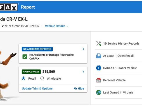 Used 2018 Honda CR-V EX-L image 3