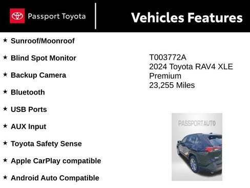 Used 2024 Toyota RAV4 XLE Premium w/ Weather Package AWD/4WD image 8