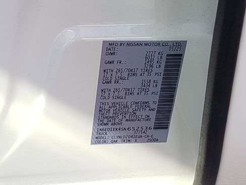 Certified 2025 Nissan Frontier PRO-4X w/ Pro Convenience Package image 41