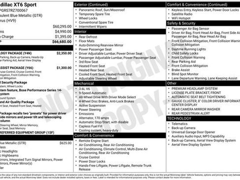 Certified 2024 Cadillac XT6 Sport w/ Technology Package AWD/4WD image 37