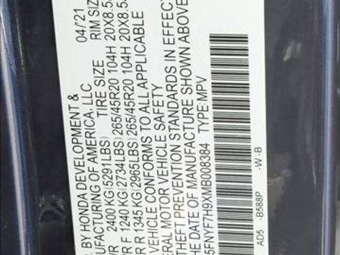 Used 2021 Honda Passport Touring image 27